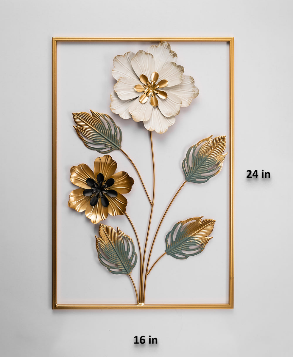 3D Metal Floral Wall Hanging