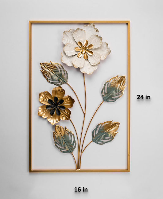 3D Metal Floral Wall Hanging