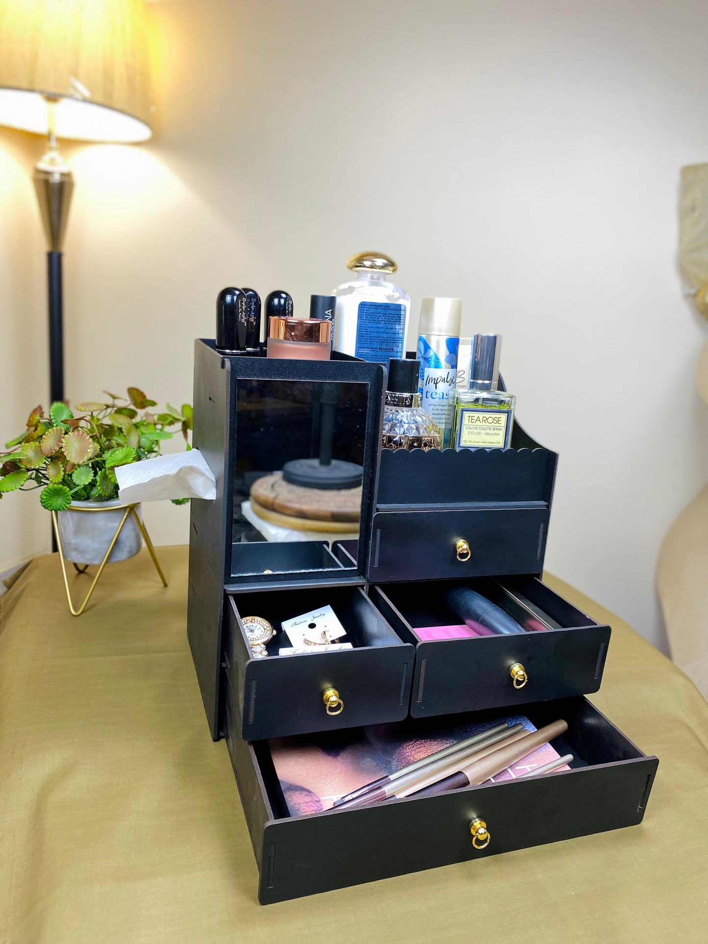 Wooden Vanity Dresser