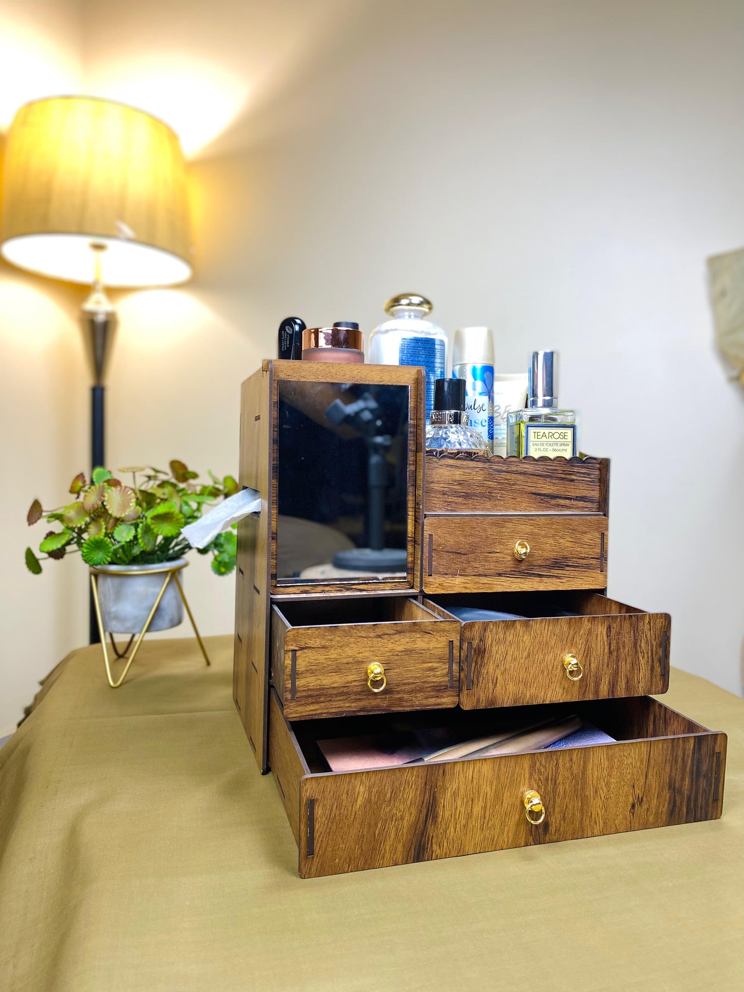 Wooden Vanity Dresser