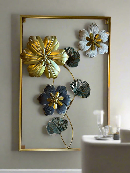 3D Metal Floral Wall Hanging