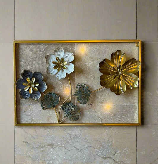 3D Metal Floral Wall Hanging