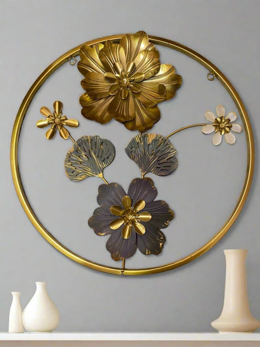 3D Metal Floral Wall Hanging