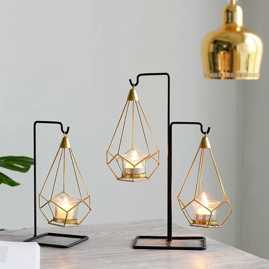 European-Style Modern Simple Iron Art Candlestick