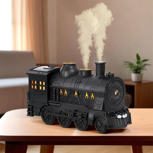 Classic Steam Engine Humidifier – Dual Mist Train Diffuser