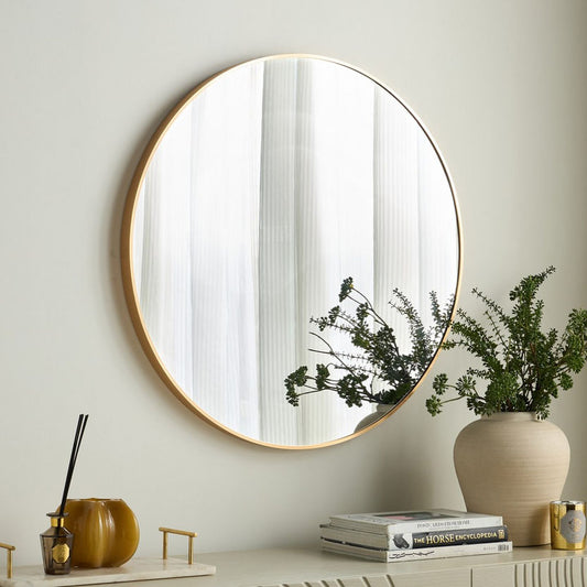 Aluminium Round Wall Mirror