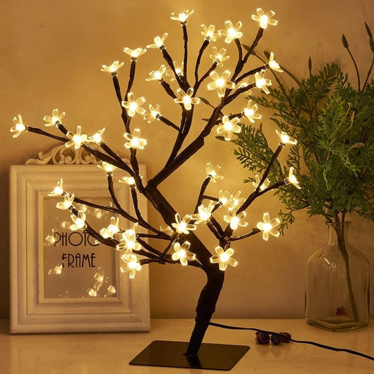 24 LED Lights Cherry Blossom Tree Lamp